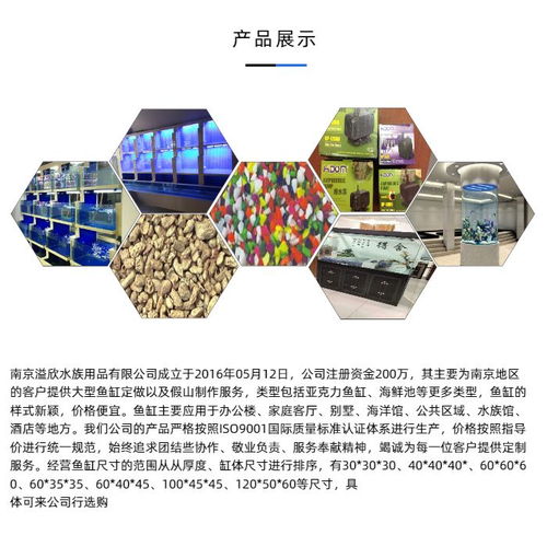 溢欣水族用品 安阳专业亚克力鱼缸厂家的匠心制造